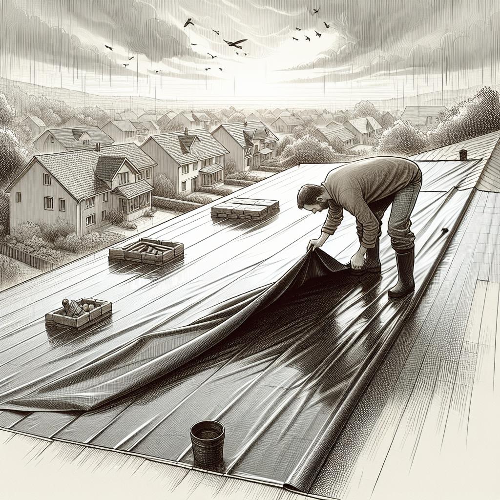 Step-by-Step Guide: Tarping a Flat Roof Made Easy